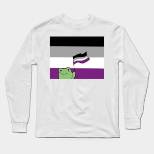 rana bandera asexual Long Sleeve T-Shirt